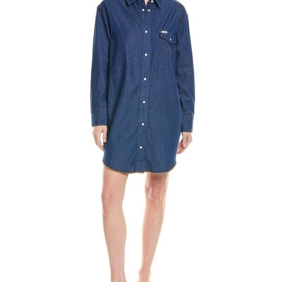 NWT STAUD X WRANGLER Oversized Wester Shirtdress | ๐XS(Runs BIG)| Retails $195 - Picture 2 of 11
